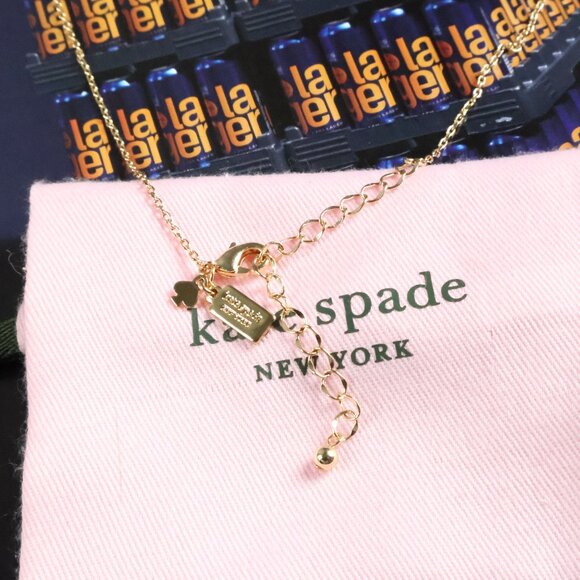 Kate Spade Picnic Perfect Strawberry Necklace Gold - Picture 2 of 2